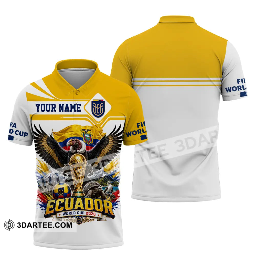 Unisex Shirt - Custom Ecuador World Cup 2026 Shirt - Polo Shirt / S - T-shirt