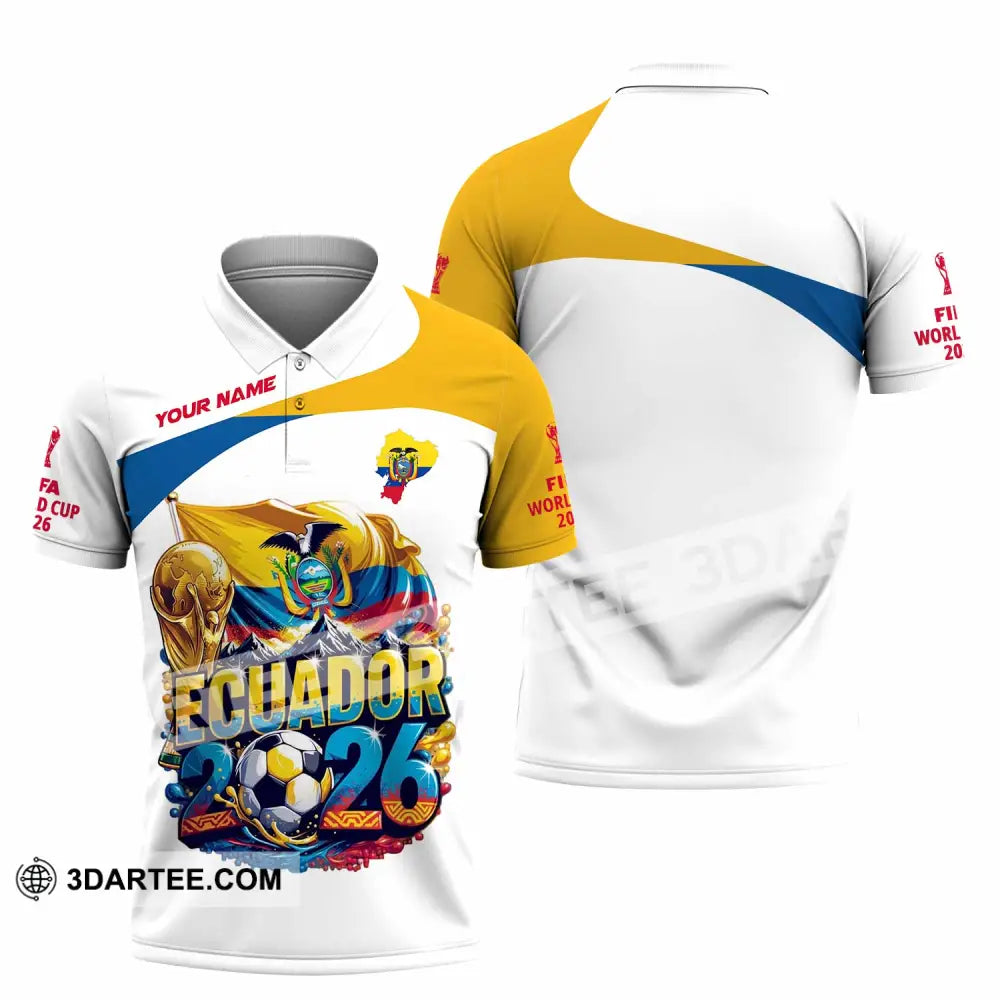 Unisex Shirt - Custom Ecuador World Cup 2026 Shirt - Polo Shirt / S - T-shirt