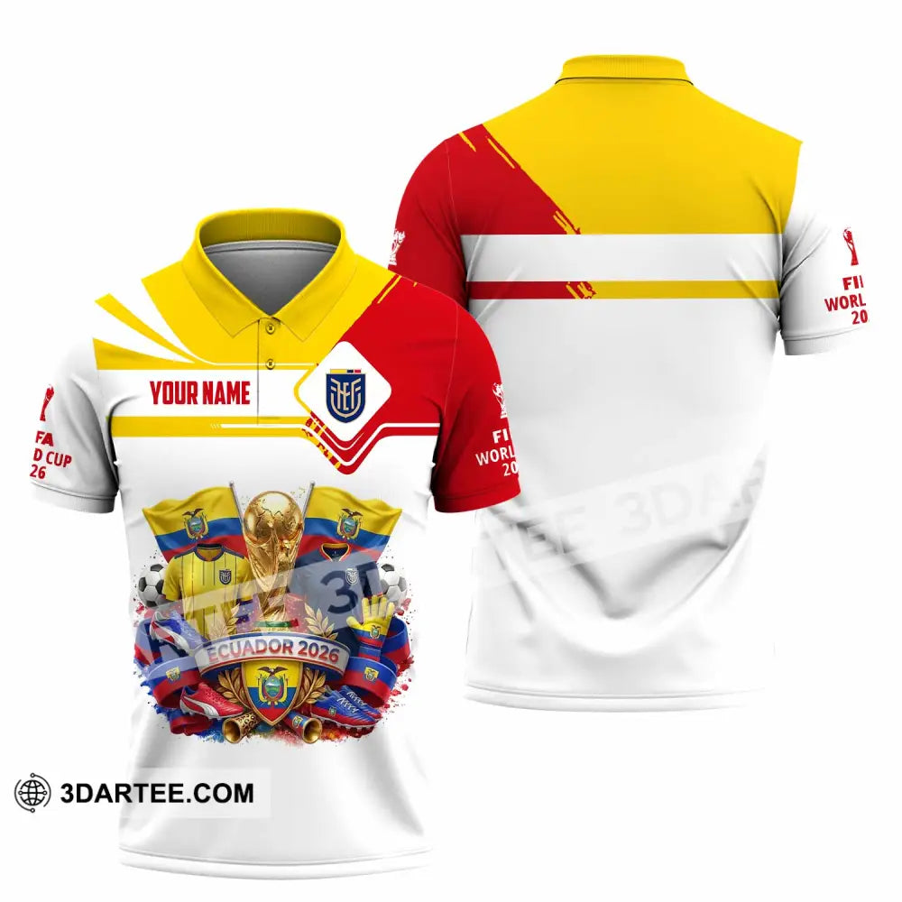Unisex Shirt - Custom Ecuador World Cup 2026 Shirt - Polo Shirt / S - T-shirt