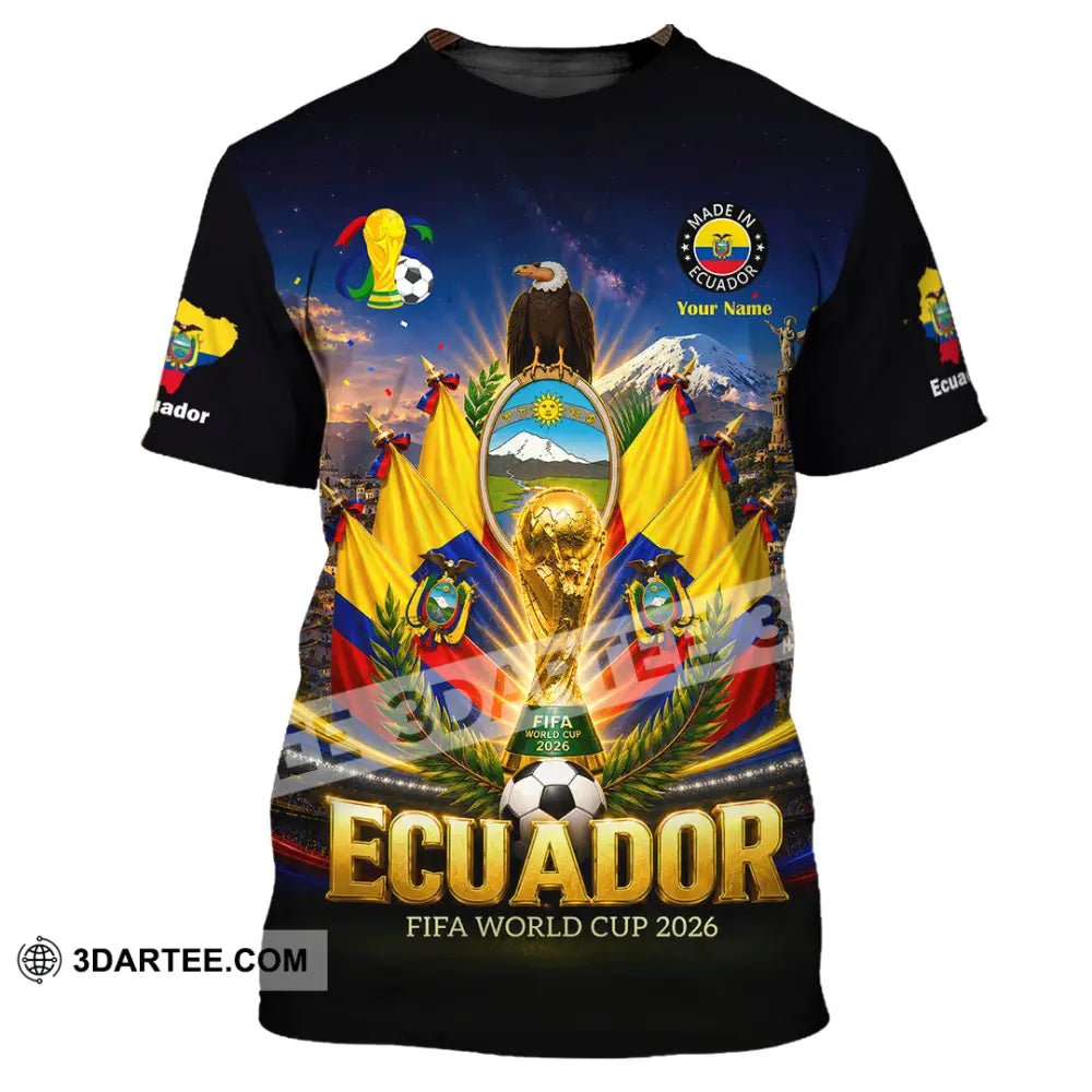 Unisex Shirt - Custom Ecuador World Cup 2026 Shirt - T-Shirt / S - T-shirt