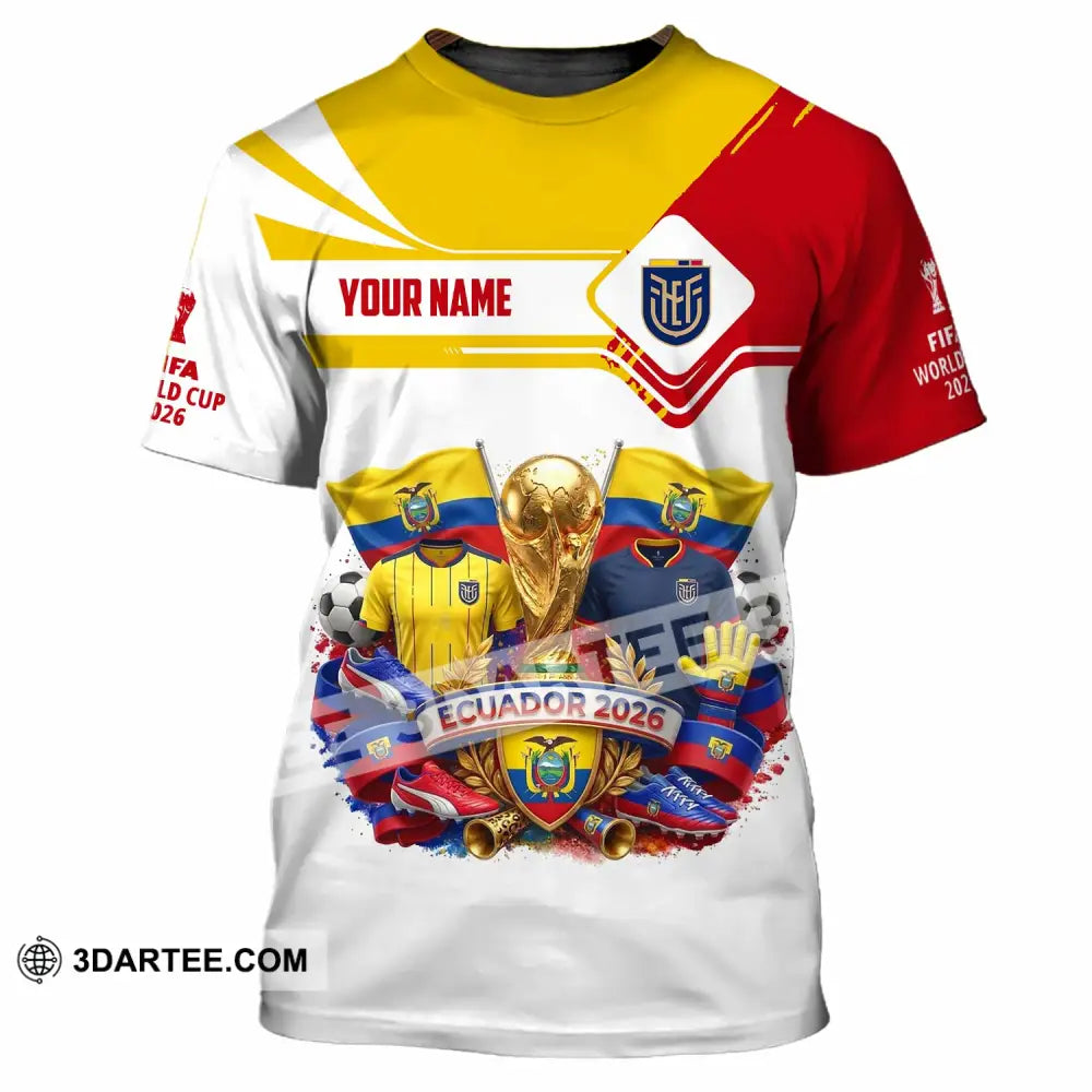 Unisex Shirt - Custom Ecuador World Cup 2026 Shirt - T-Shirt / S - T-shirt
