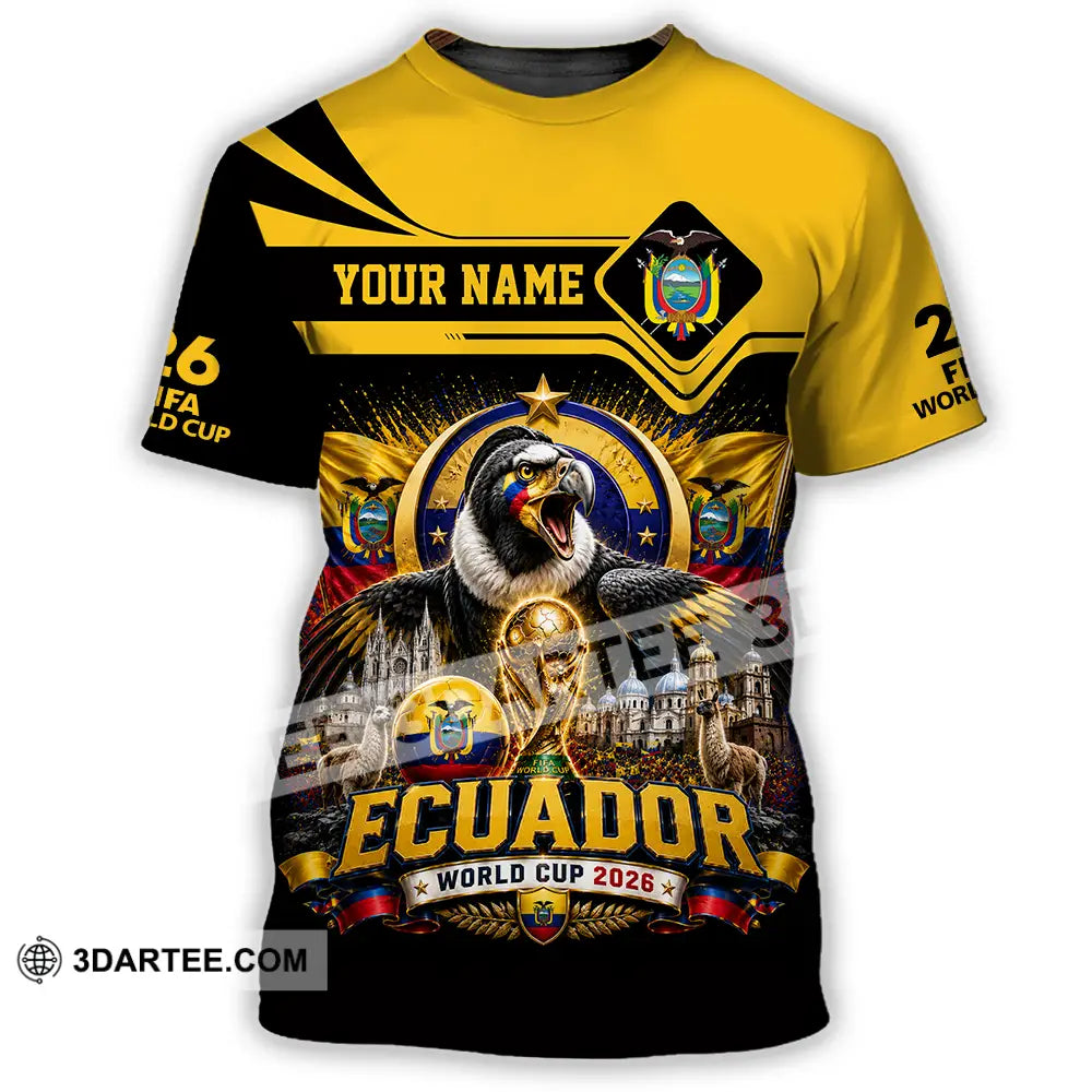 Unisex Shirt - Custom Ecuador World Cup 2026 Shirt - T-Shirt / S - T-shirt