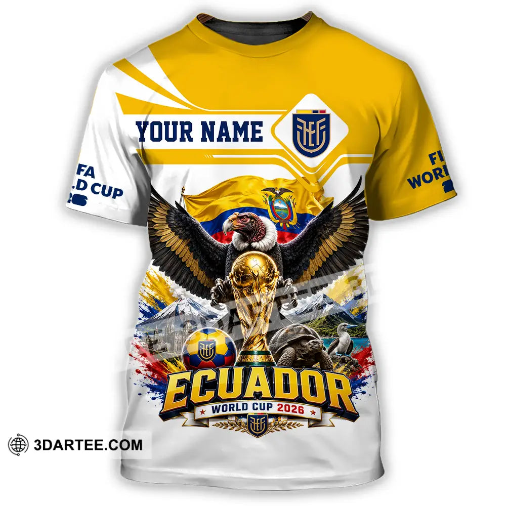 Unisex Shirt - Custom Ecuador World Cup 2026 Shirt - T-Shirt / S - T-shirt