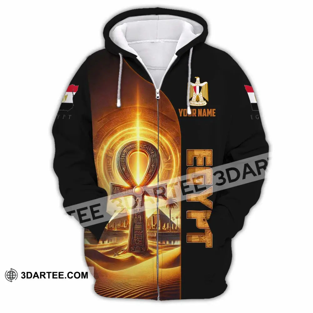 Unisex Shirt - Custom Egypt Shirt Zipper Hoodie / S T-shirt