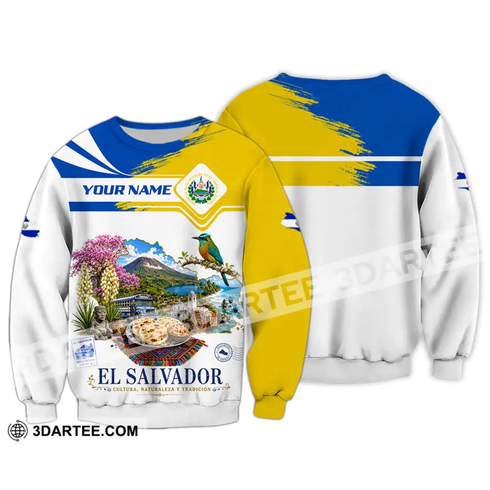 Unisex Shirt - Custom El Salvador Shirt - Long Sleeve / S - T-shirt