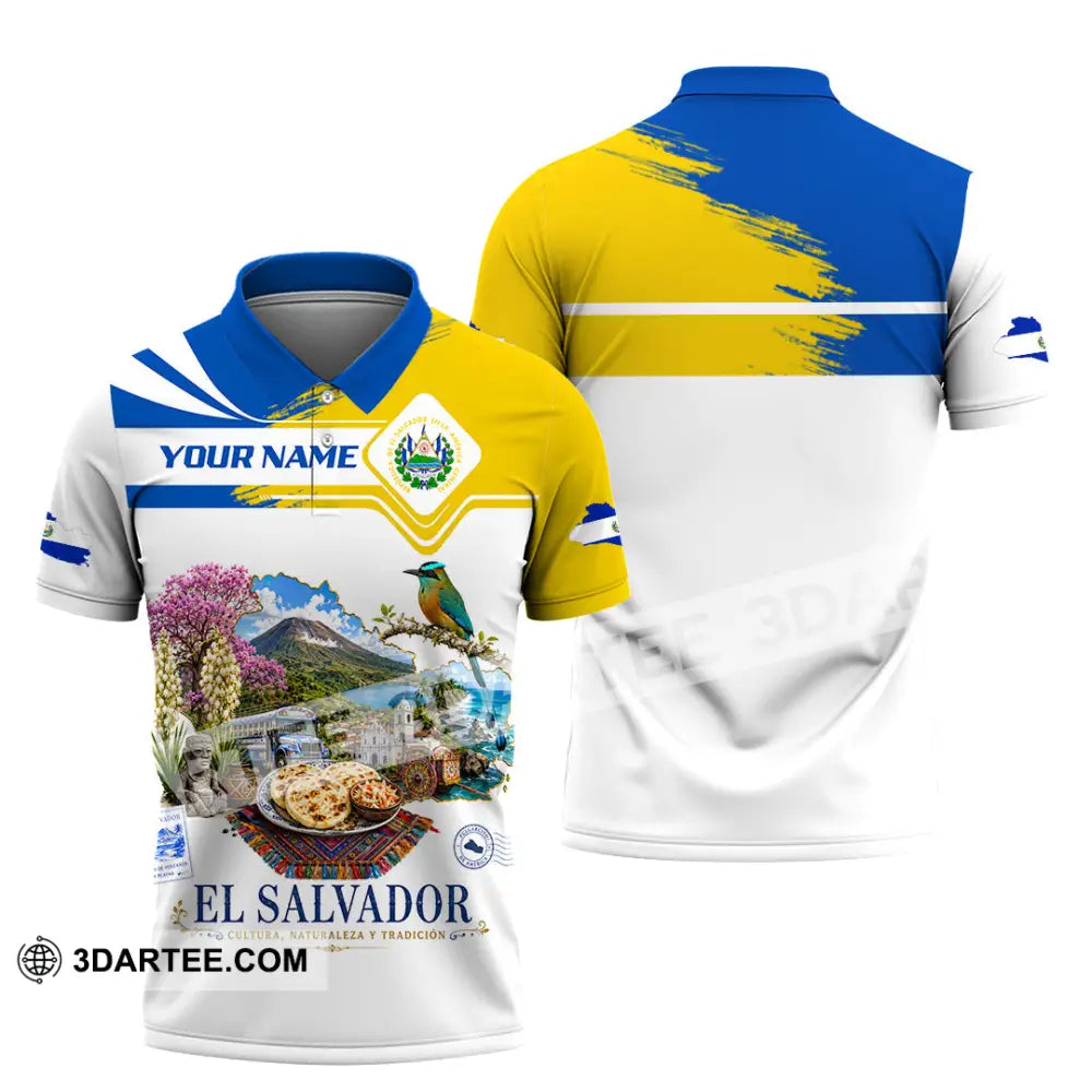 Unisex Shirt - Custom El Salvador Shirt - Polo Shirt / S - T-shirt