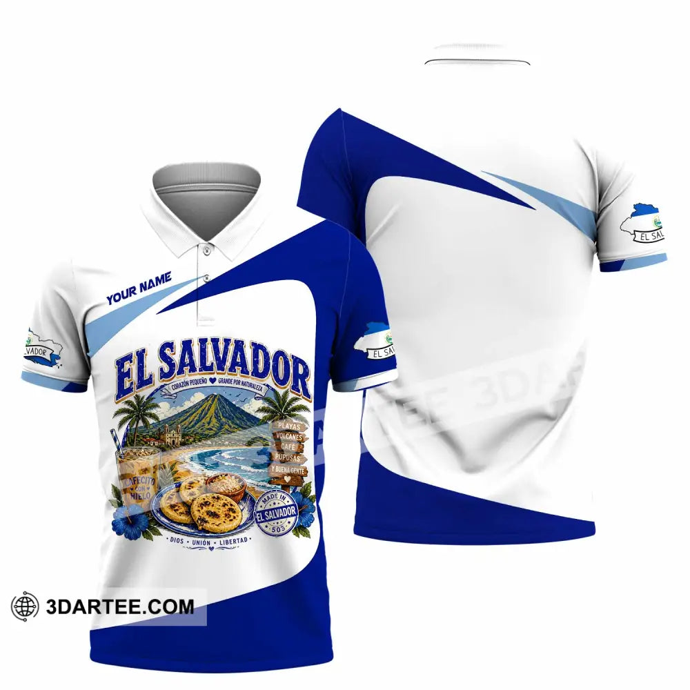 Unisex Shirt - Custom El Salvador Shirt - Polo Shirt / S - T-shirt