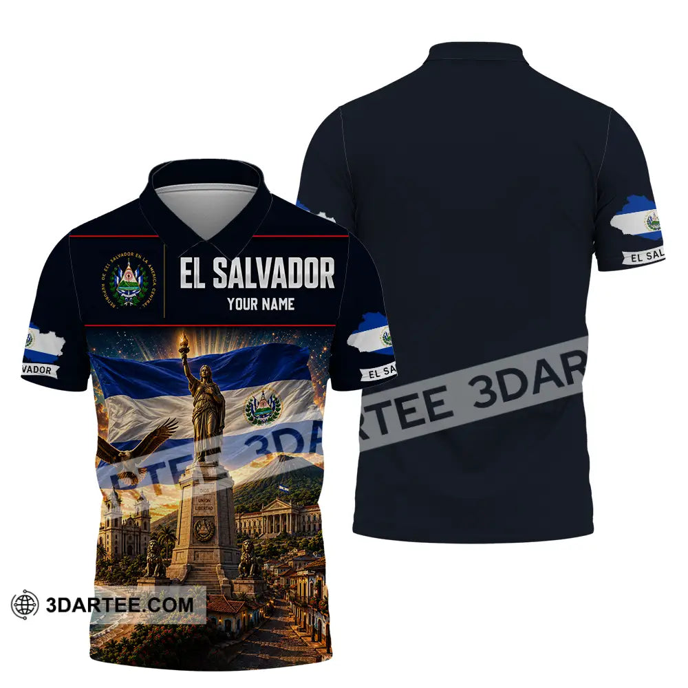 Unisex Shirt - Custom El Salvador Shirt - Polo Shirt / S - T-shirt