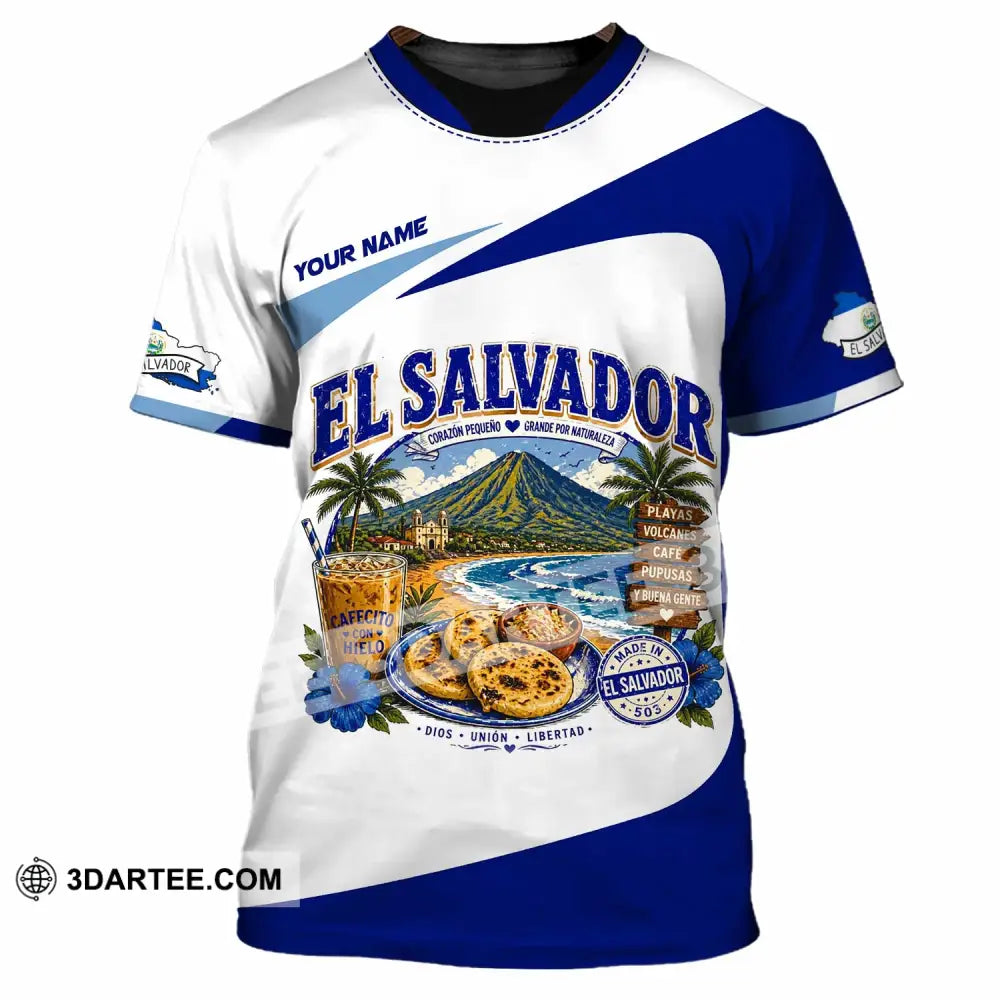 Unisex Shirt - Custom El Salvador Shirt - T-Shirt / S - T-shirt