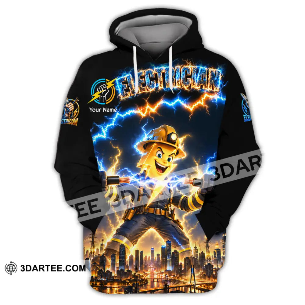 Unisex Shirt - Custom Electrician Shirt - Hoodie / S - T-shirt