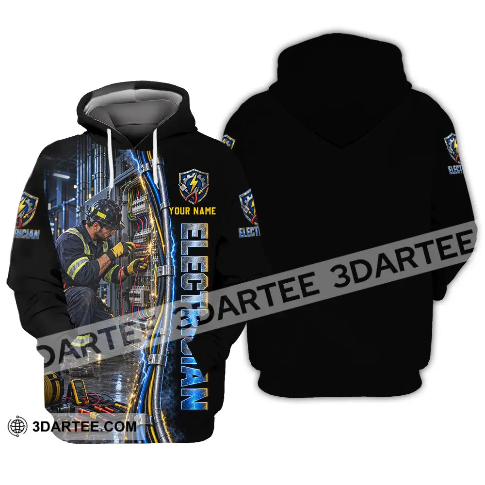 Unisex Shirt - Custom Electrician Shirt - Hoodie / S - T-shirt