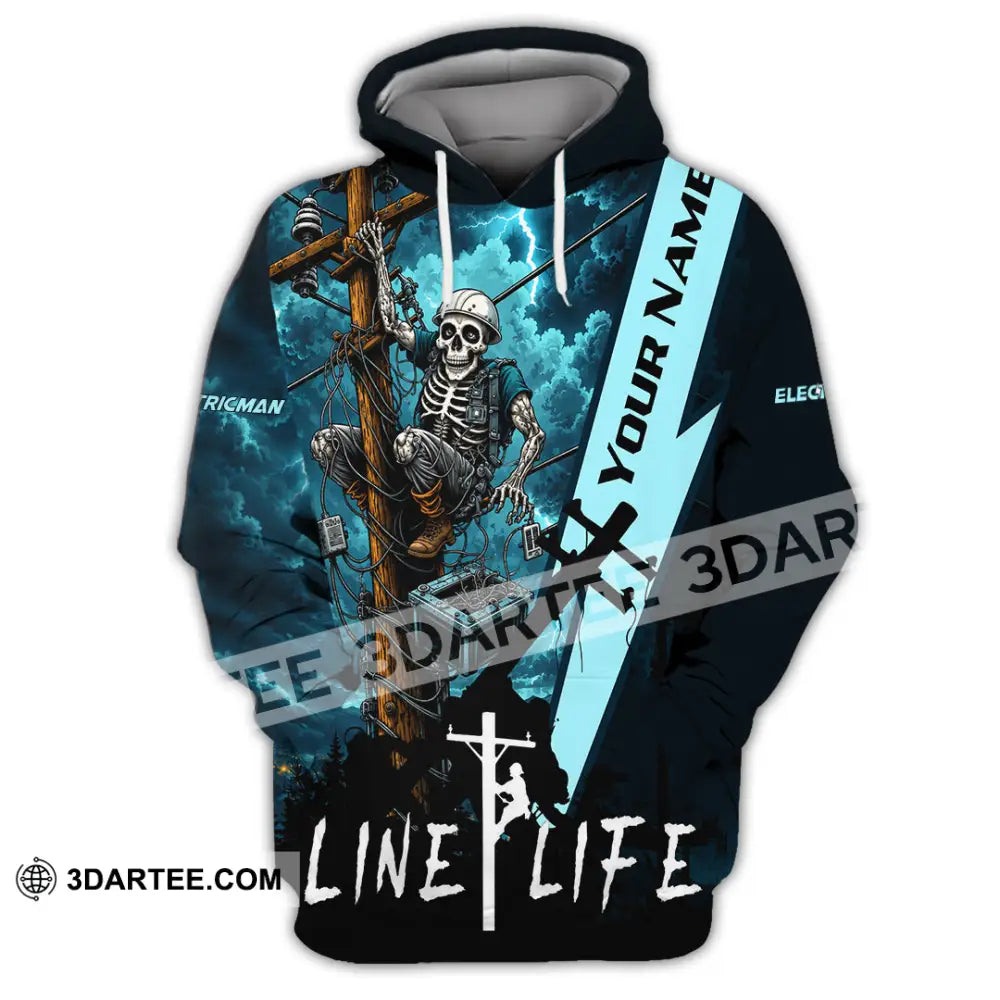 Unisex Shirt - Custom Electrician Shirt - Hoodie / S - T-shirt