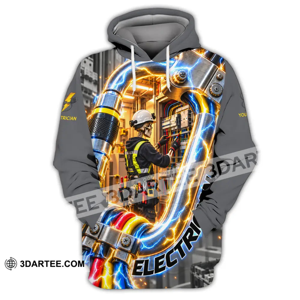 Unisex Shirt - Custom Electrician Shirt - Hoodie / S - T-shirt
