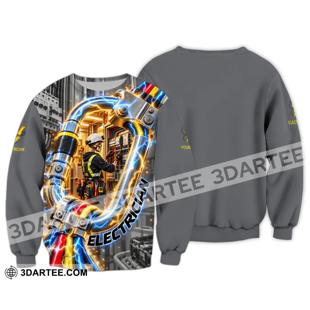 Unisex Shirt - Custom Electrician Shirt - Long Sleeve / S - T-shirt