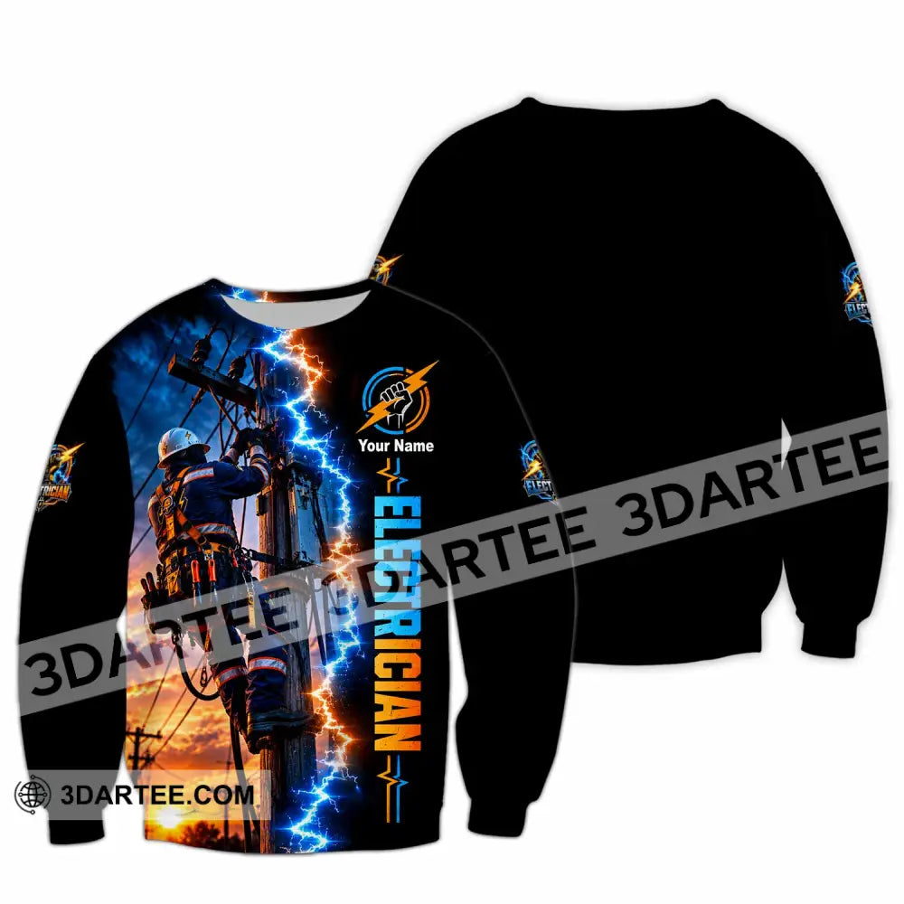 Unisex Shirt - Custom Electrician Shirt - Long Sleeve / S - T-shirt