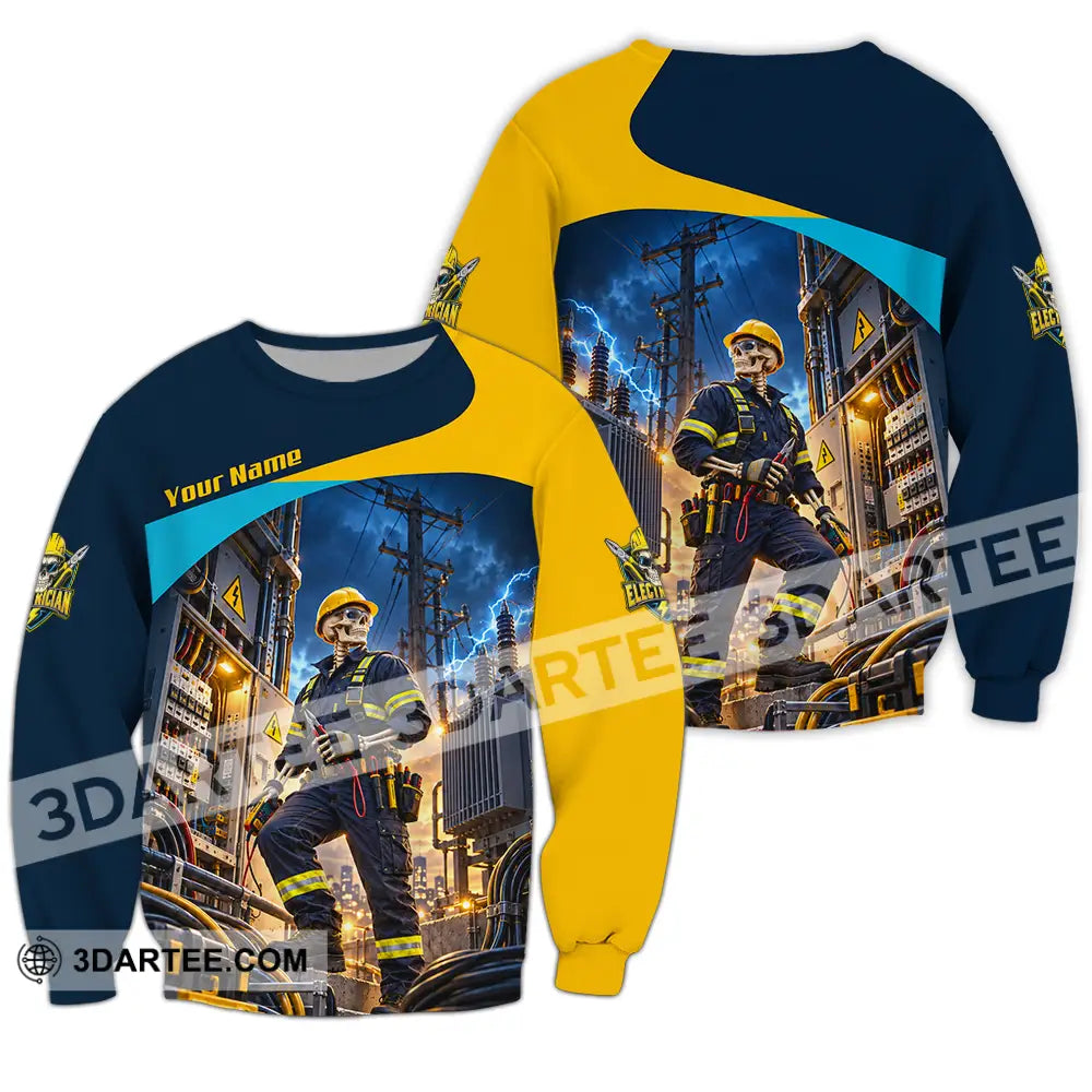 Unisex Shirt - Custom Electrician Shirt - Long Sleeve / S - T-shirt