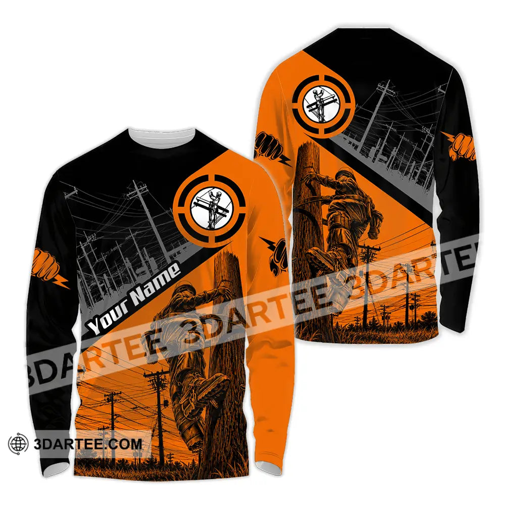 Unisex Shirt - Custom Electrician Shirt - Long Sleeve Shirt / S - T-shirt