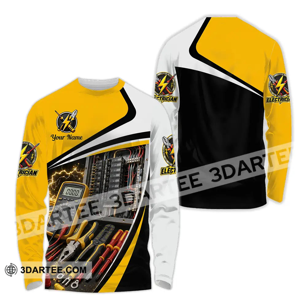 Unisex Shirt - Custom Electrician Shirt - Long Sleeve Shirt / S - T-shirt