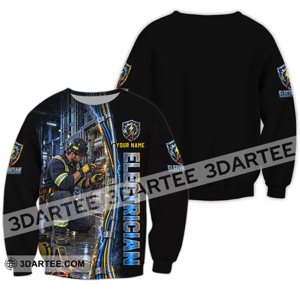 Unisex Shirt - Custom Electrician Shirt - Long Sleeve / S - T-shirt