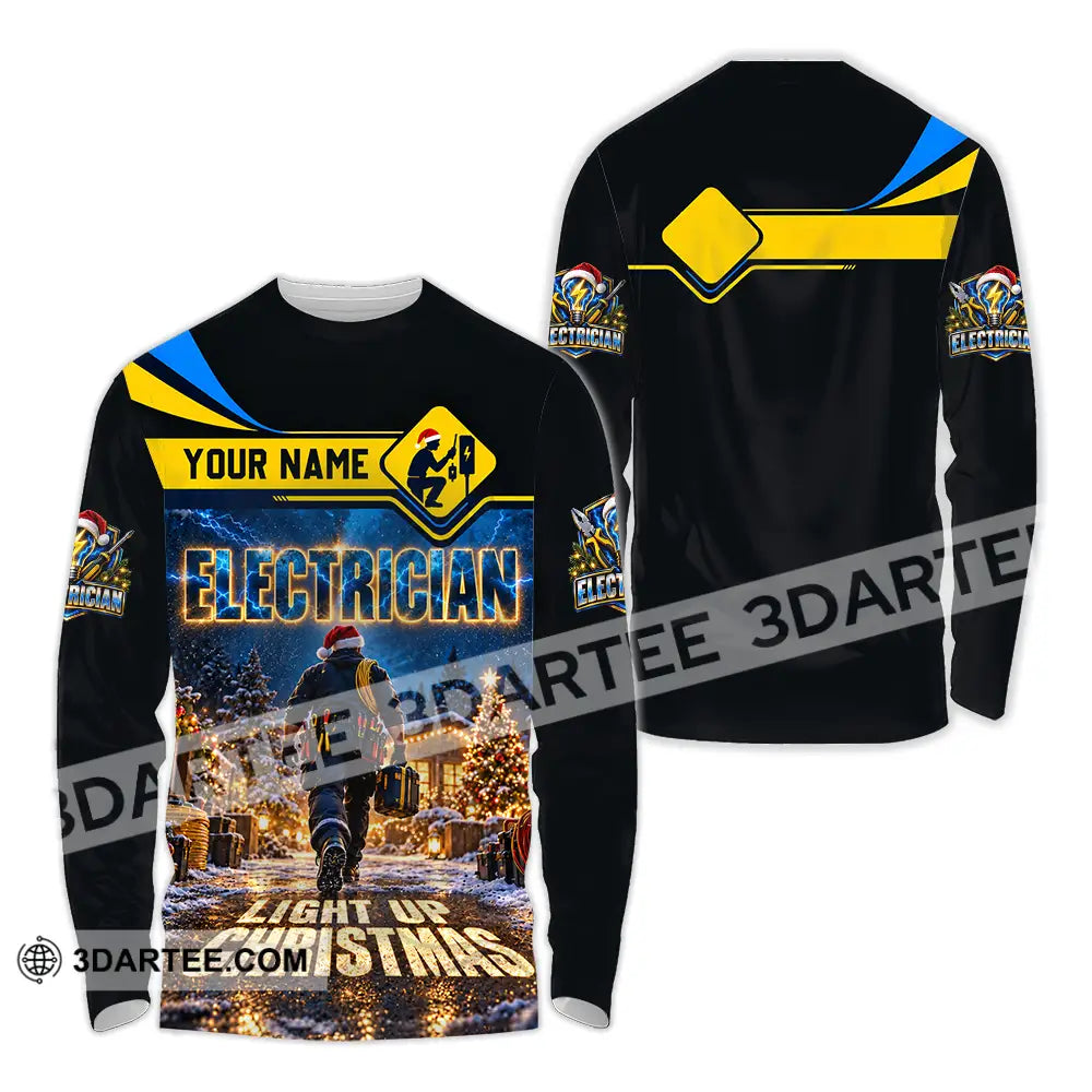 Unisex Shirt - Custom Electrician Shirt - Long Sleeve Shirt / S - T-shirt