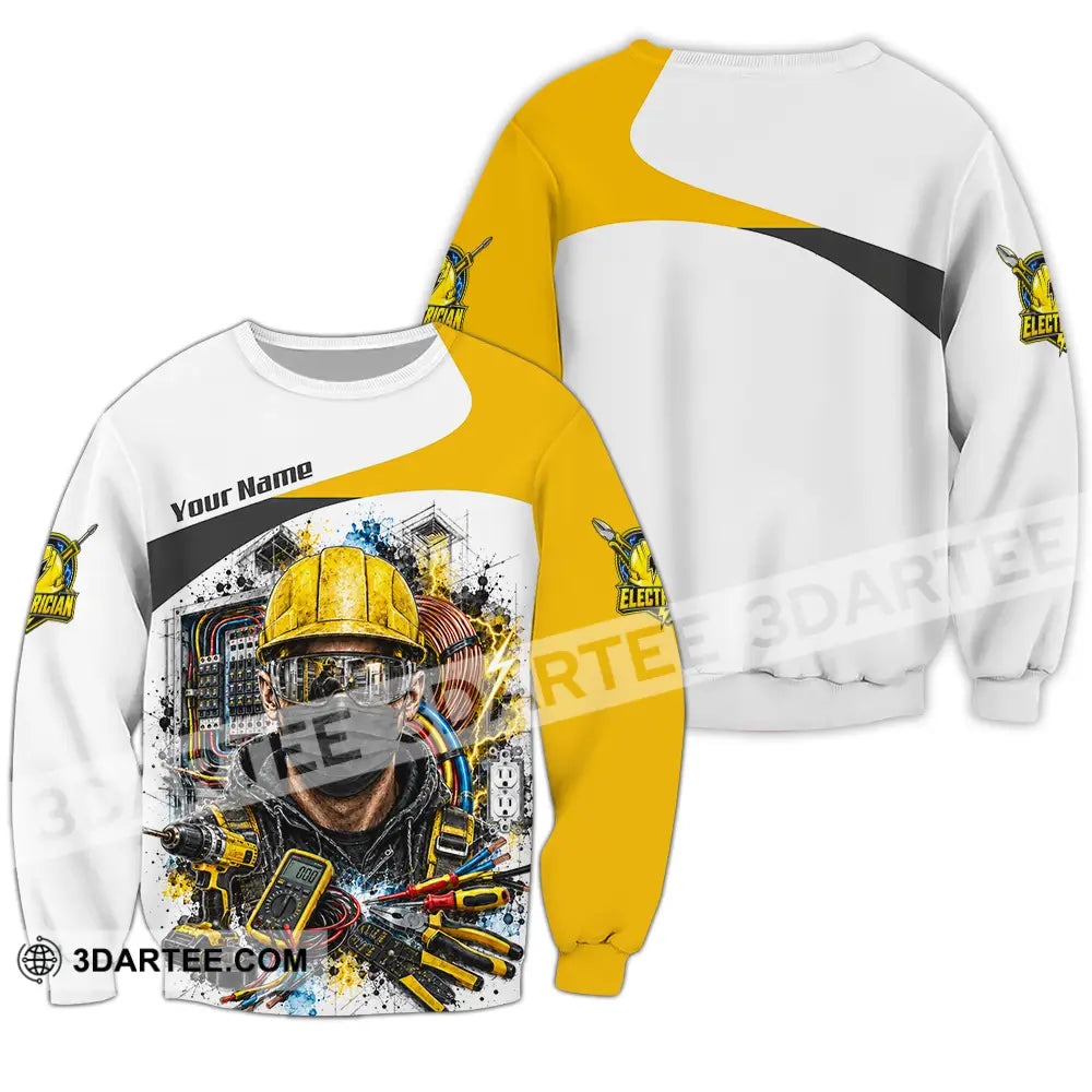 Unisex Shirt - Custom Electrician Shirt - Long Sleeve / S - T-shirt