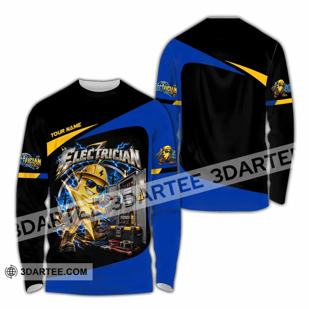 Unisex Shirt - Custom Electrician Shirt - Long Sleeve Shirt / S - T-shirt