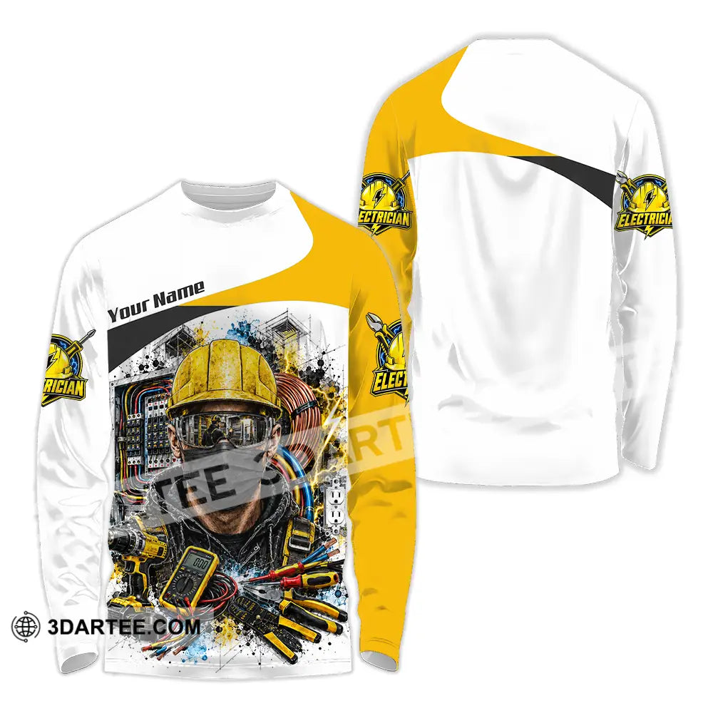 Unisex Shirt - Custom Electrician Shirt - Long Sleeve Shirt / S - T-shirt