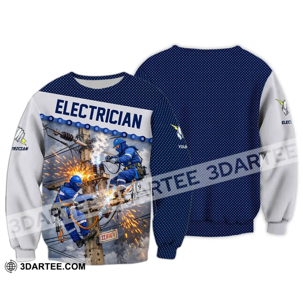 Unisex Shirt - Custom Electrician Shirt - Long Sleeve / S - T-shirt