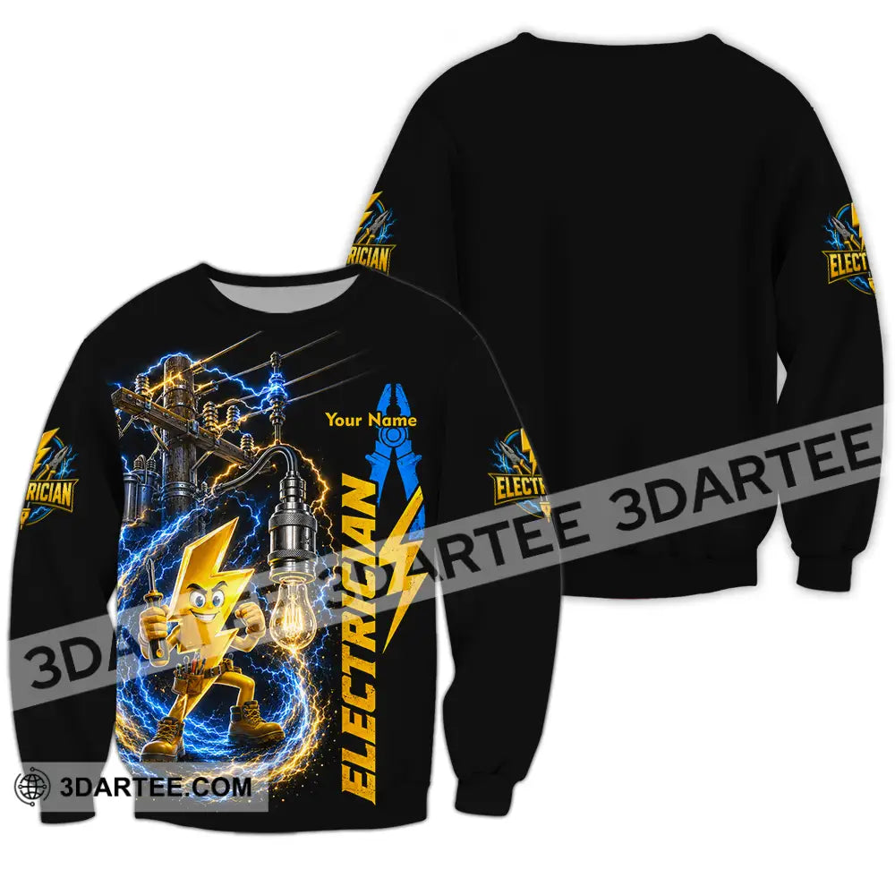 Unisex Shirt - Custom Electrician Shirt - Long Sleeve / S - T-shirt