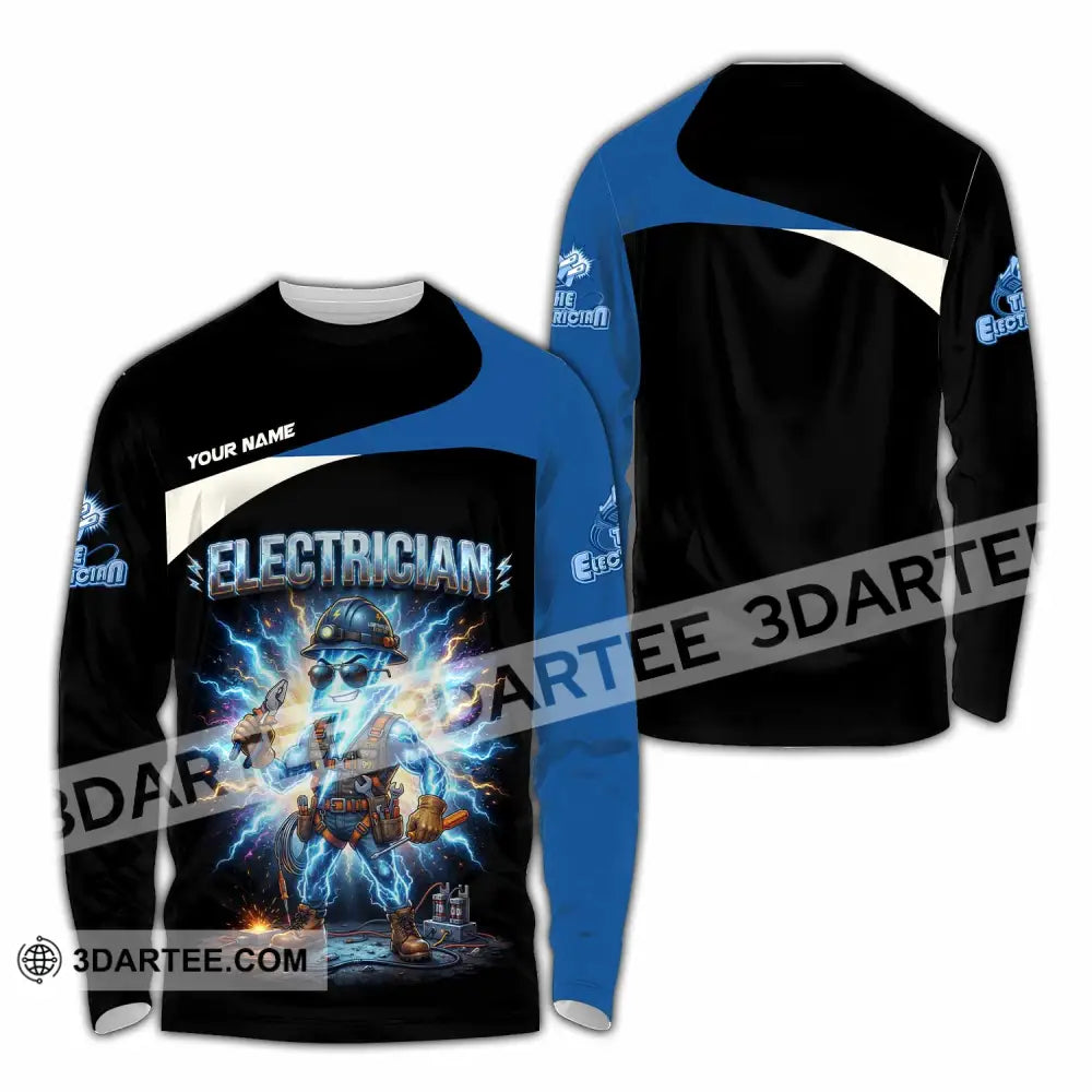 Unisex Shirt - Custom Electrician Shirt - Long Sleeve Shirt / S - T-shirt