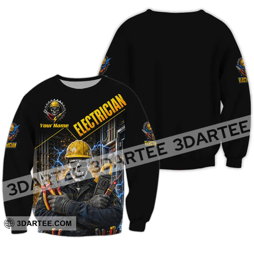 Unisex Shirt - Custom Electrician Shirt - Long Sleeve / S - T-shirt