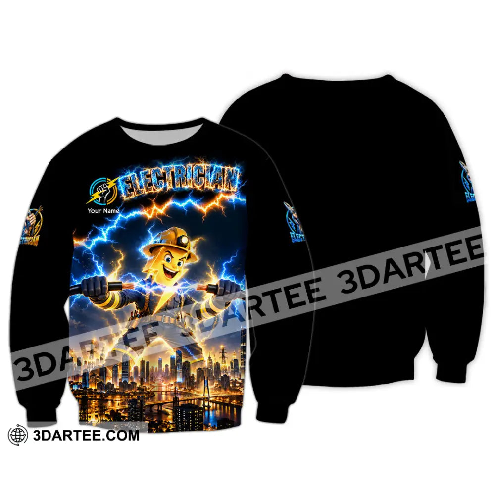Unisex Shirt - Custom Electrician Shirt - Long Sleeve / S - T-shirt