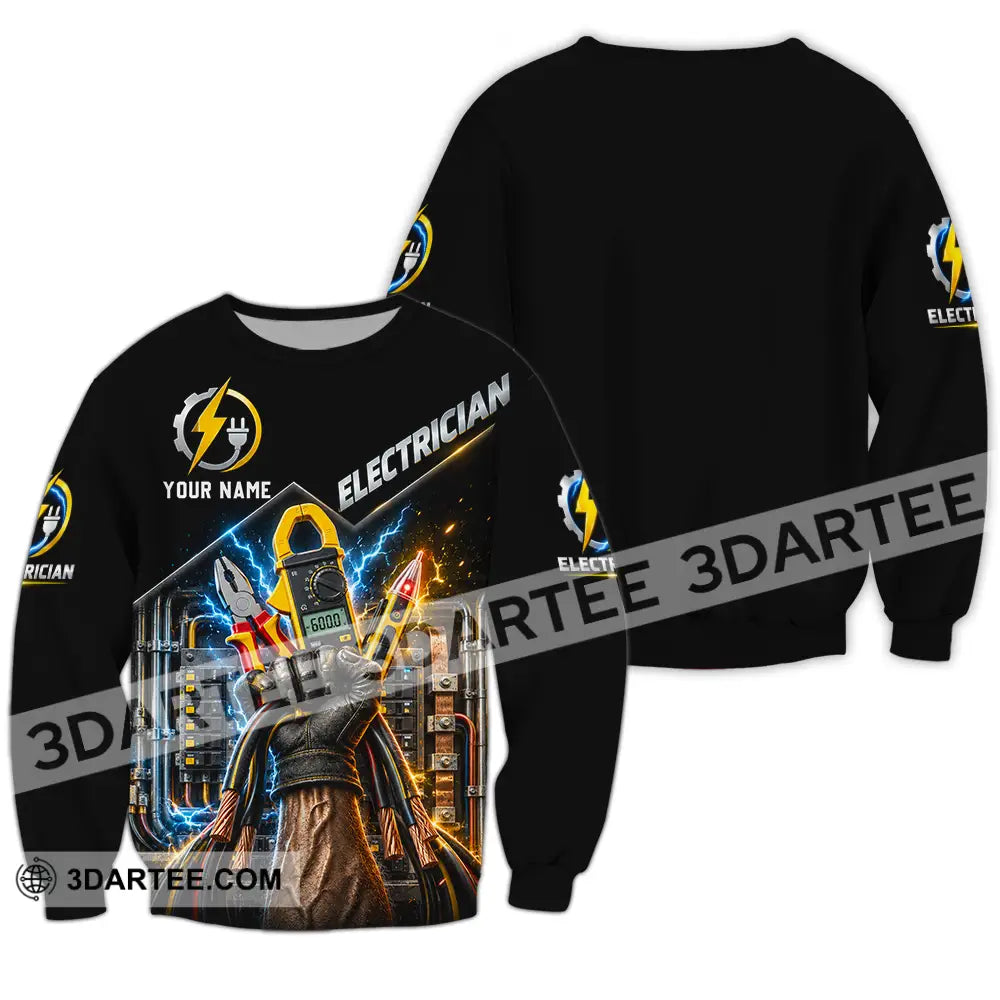 Unisex Shirt - Custom Electrician Shirt - Long Sleeve / S - T-shirt