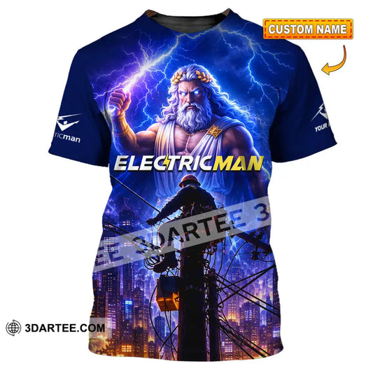 Unisex Shirt - Custom Electrician Man Shirt - T-shirt