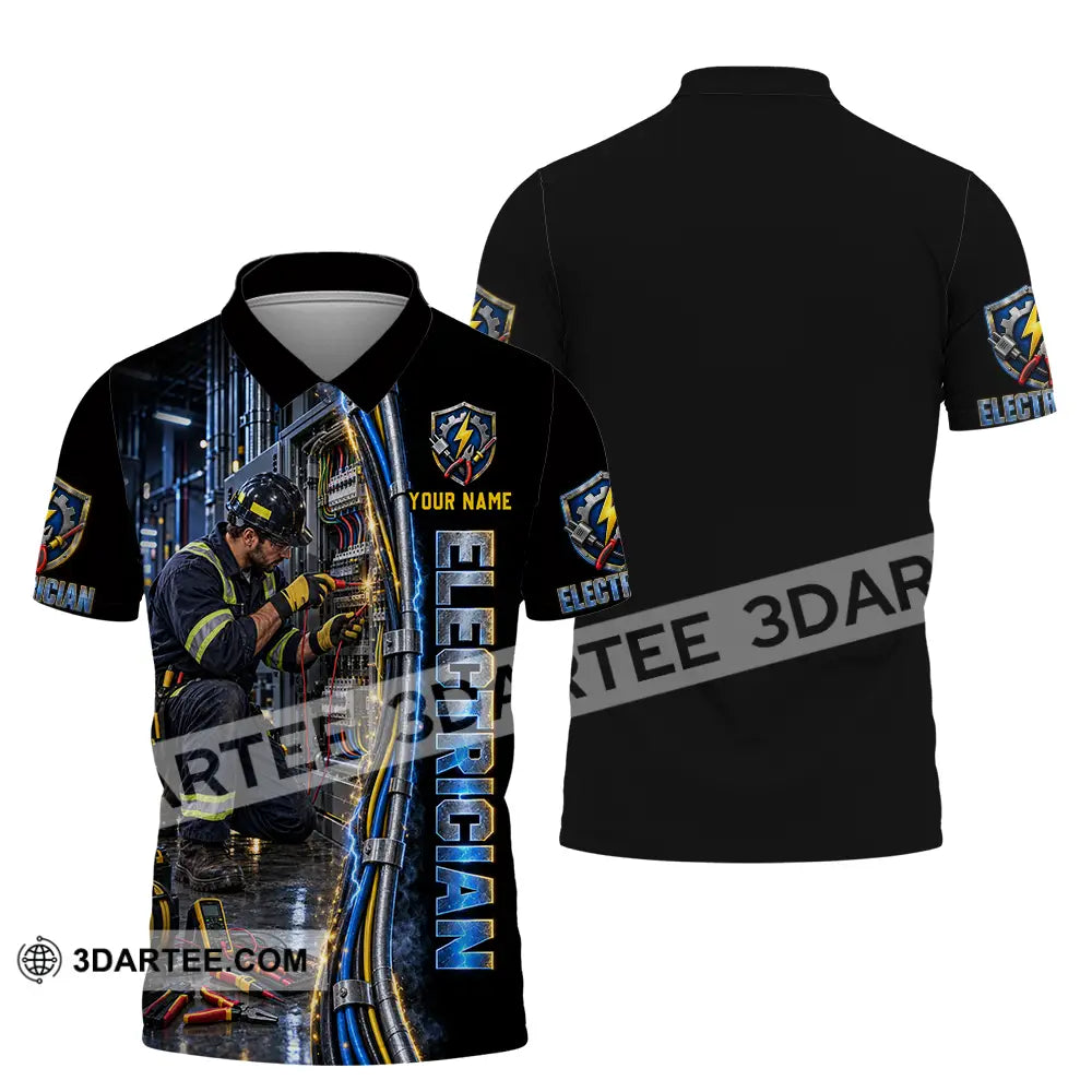 Unisex Shirt - Custom Electrician Shirt - Polo Shirt / S - T-shirt