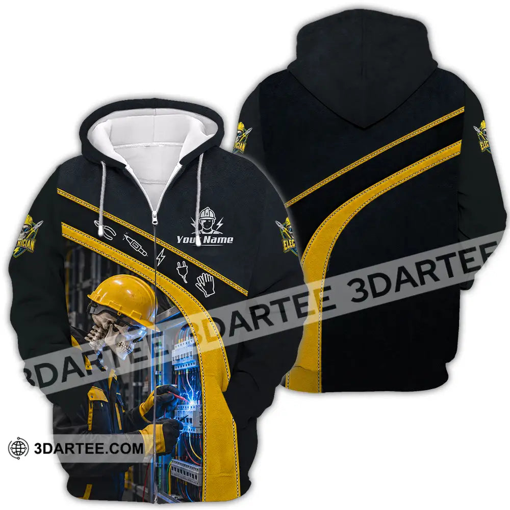Unisex Shirt - Custom Electrician Shirt - Zipper Hoodie / S - T-shirt