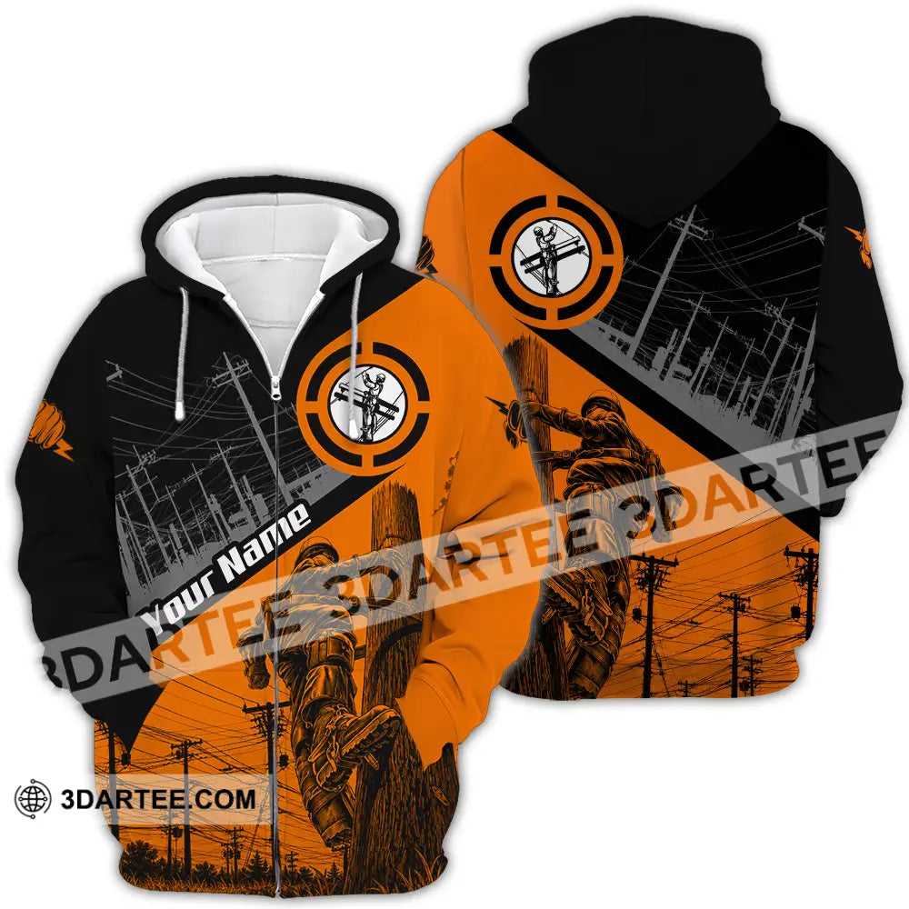 Unisex Shirt - Custom Electrician Shirt - Zipper Hoodie / S - T-shirt
