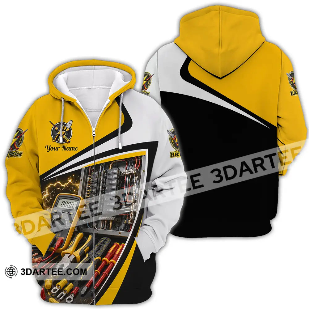 Unisex Shirt - Custom Electrician Shirt - Zipper Hoodie / S - T-shirt