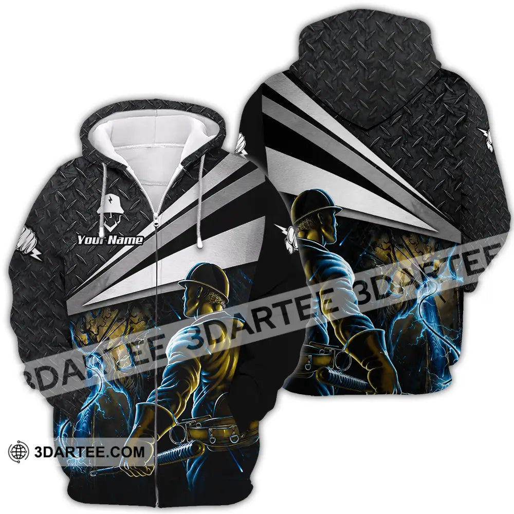 Unisex Shirt - Custom Electrician Shirt - Zipper Hoodie / S - T-shirt