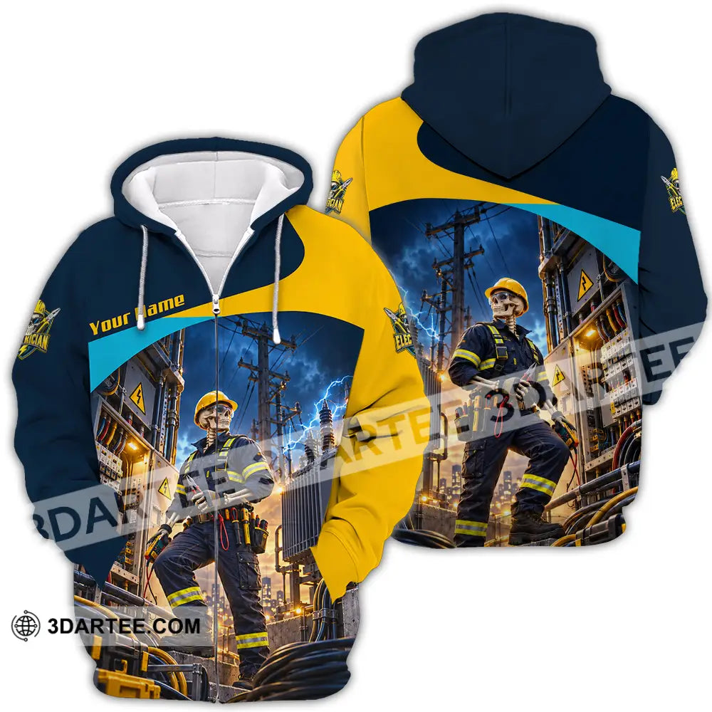 Unisex Shirt - Custom Electrician Shirt - Zipper Hoodie / S - T-shirt