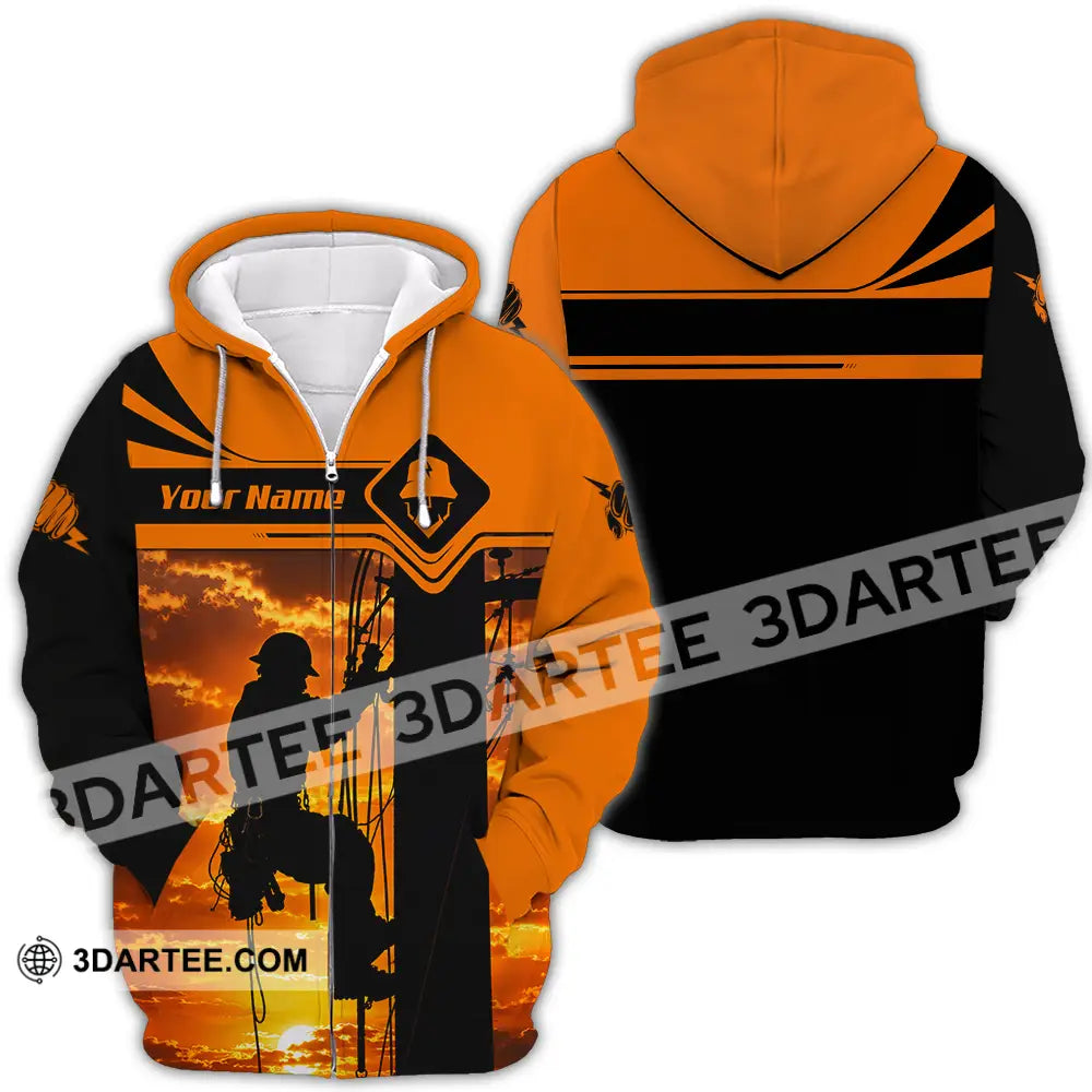 Unisex Shirt - Custom Electrician Shirt - Zipper Hoodie / S - T-shirt