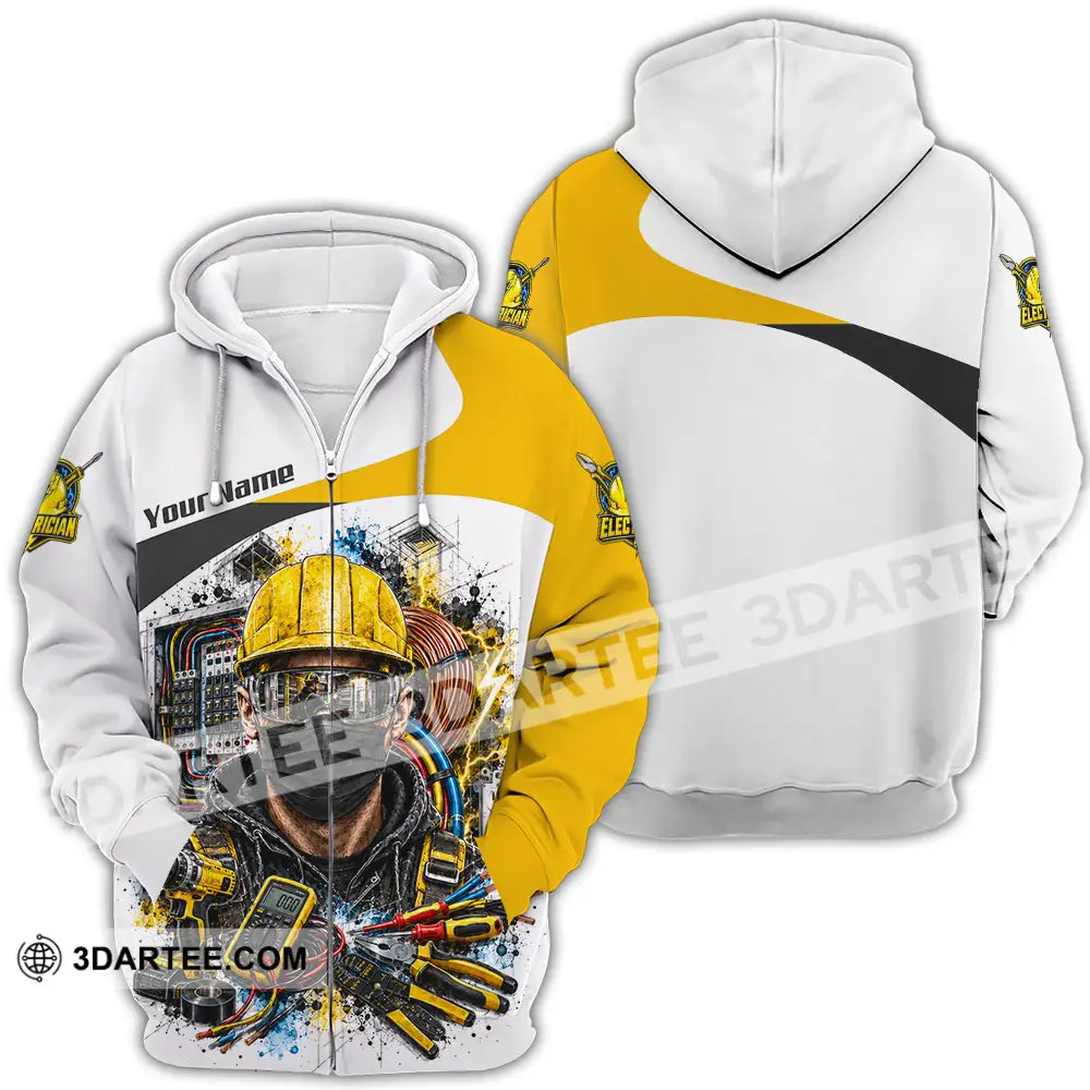 Unisex Shirt - Custom Electrician Shirt - Zipper Hoodie / S - T-shirt