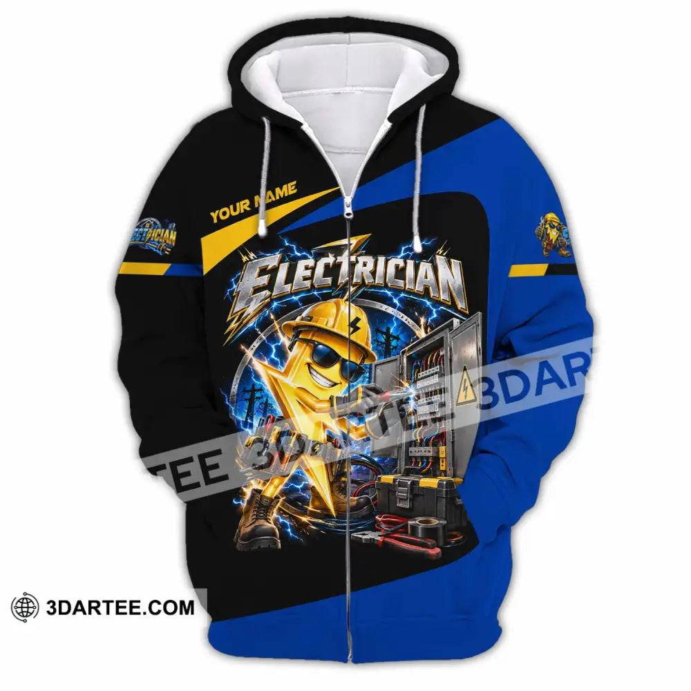 Unisex Shirt - Custom Electrician Shirt - Zipper Hoodie / S - T-shirt