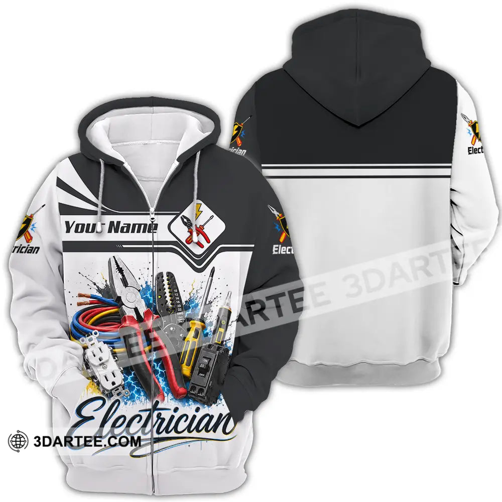 Unisex Shirt - Custom Electrician Shirt - Zipper Hoodie / S - T-shirt
