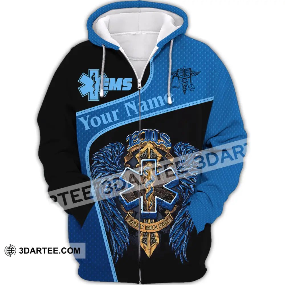 Unisex Shirt - Custom EMS Shirt - Zipper Hoodie / S - T-shirt