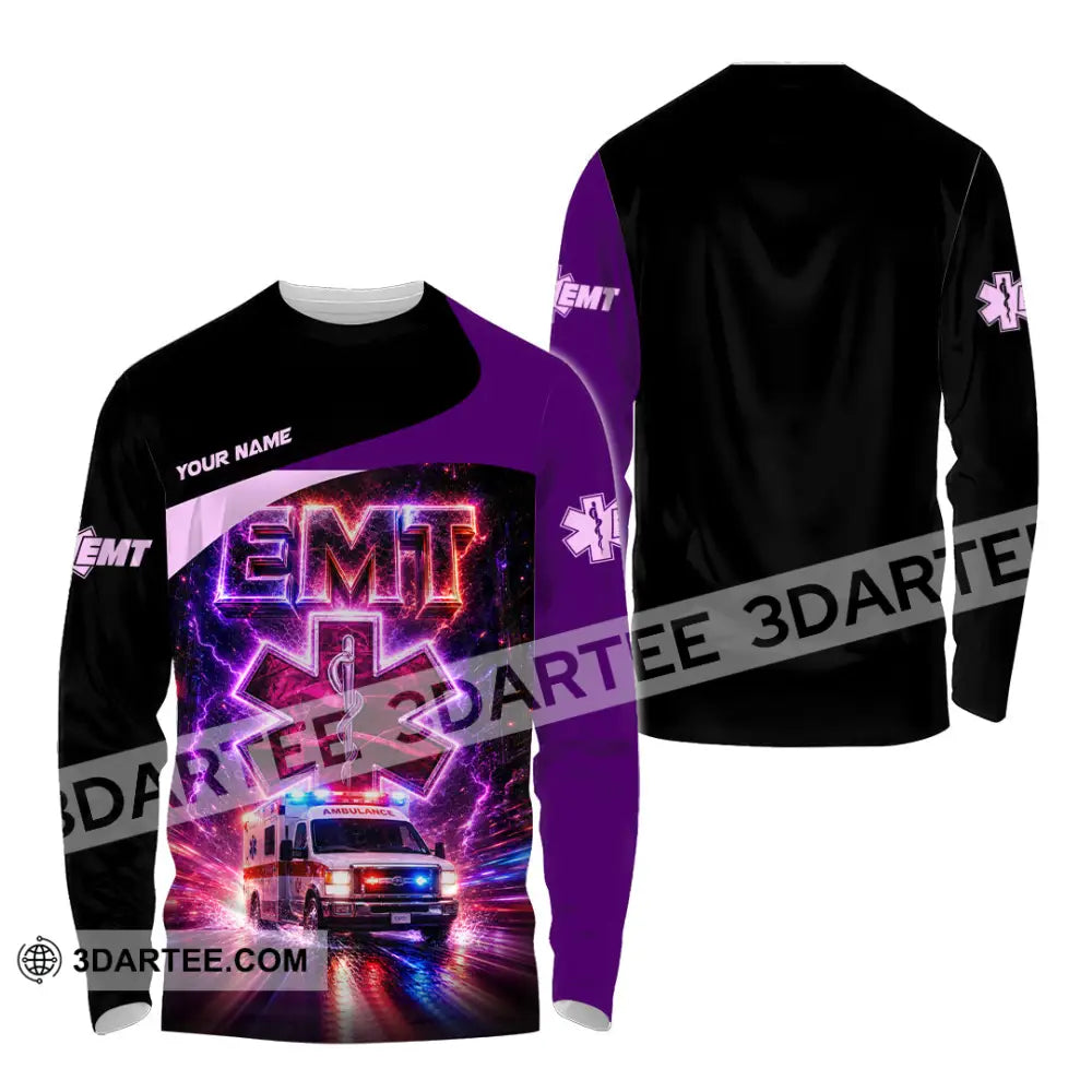 Unisex Shirt - Custom EMT Shirt - Long Sleeve Shirt / S - T-shirt