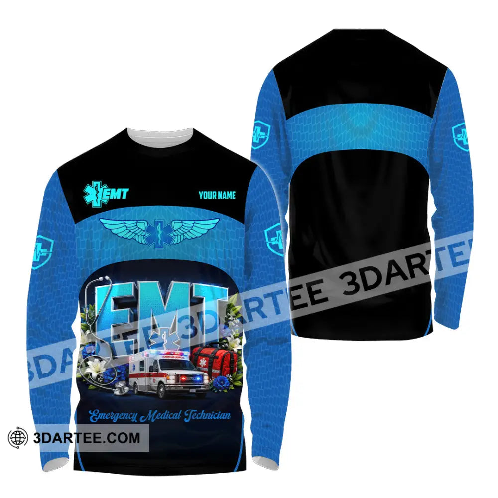 Unisex Shirt - Custom EMT Shirt - Long Sleeve Shirt / S - T-shirt