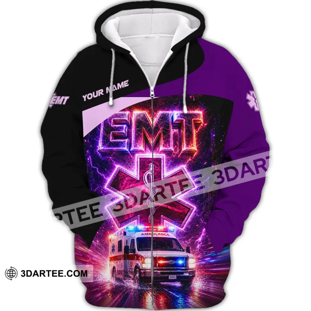 Unisex Shirt - Custom EMT Shirt - Zipper Hoodie / S - T-shirt