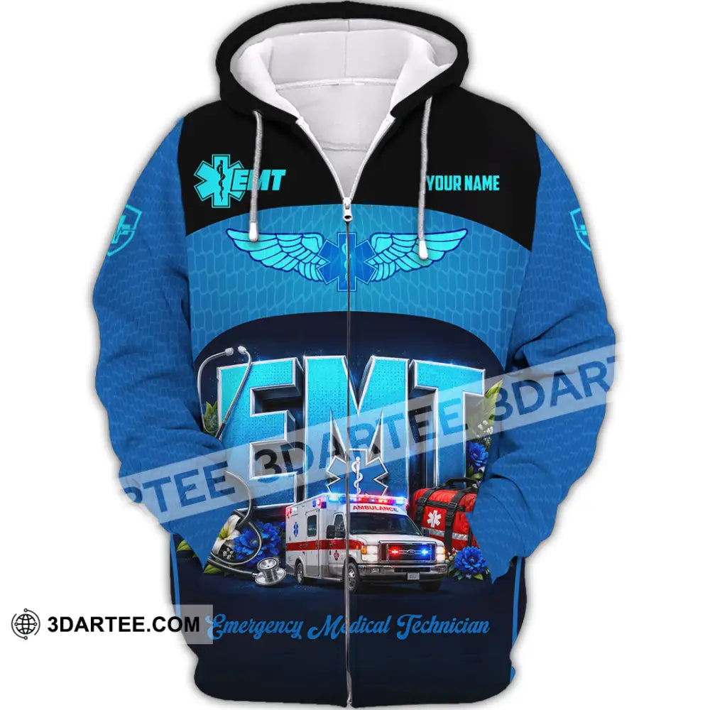 Unisex Shirt - Custom EMT Shirt - Zipper Hoodie / S - T-shirt