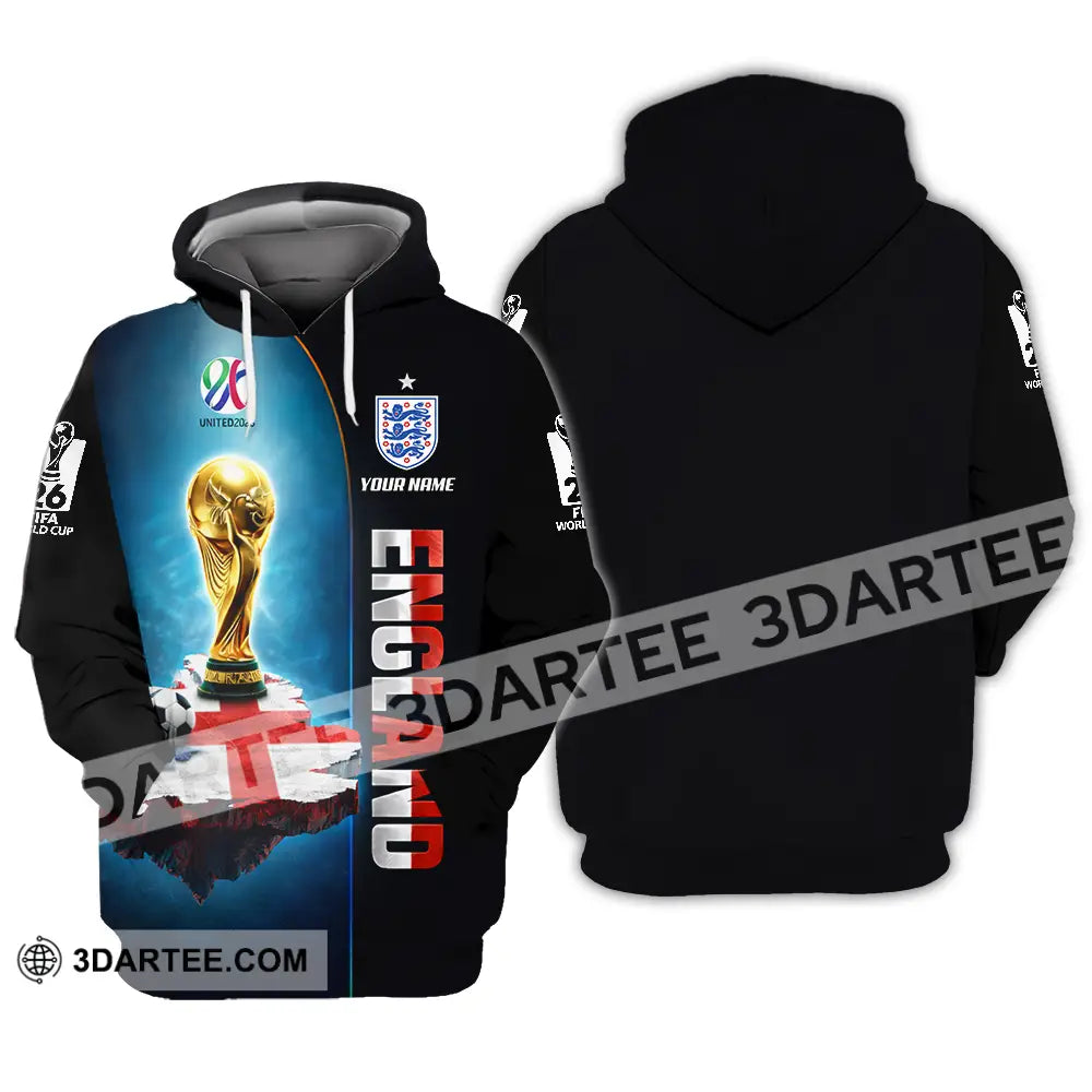 Unisex Shirt - Custom England World Cup 2026 3D Shirt - Hoodie / S - T-shirt